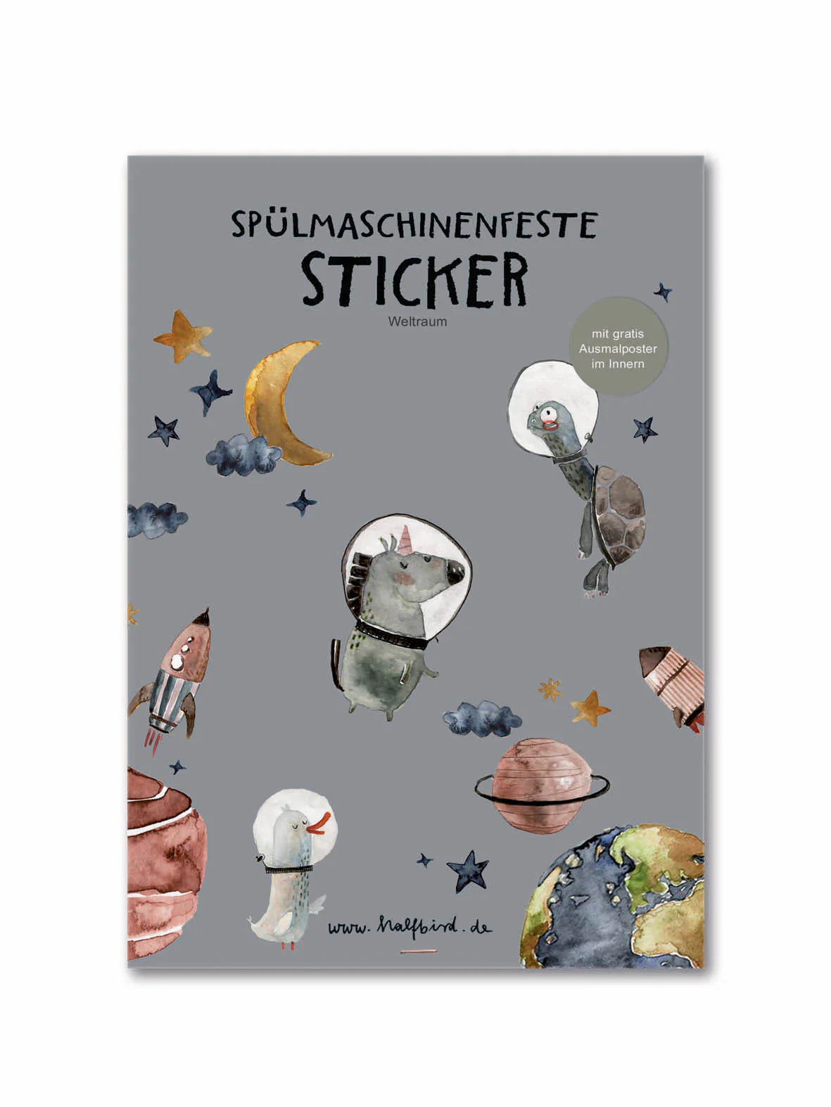 Spülmaschinenfeste Sticker von Halfbird