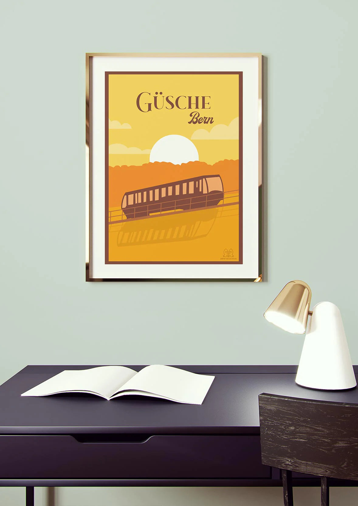 Poster Güsche Bern von Artfoxdesign